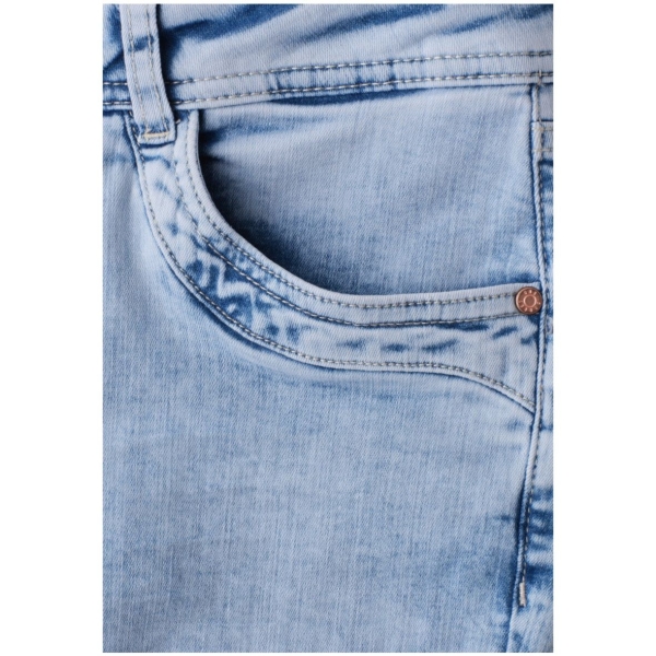 Street One Damen Jeanshose Bleached-Optik Casual Fit