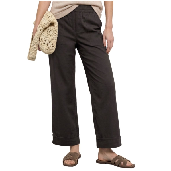 Street One Damen Hose Amalia Straight Leg Casual Fit mit Turn-Up
