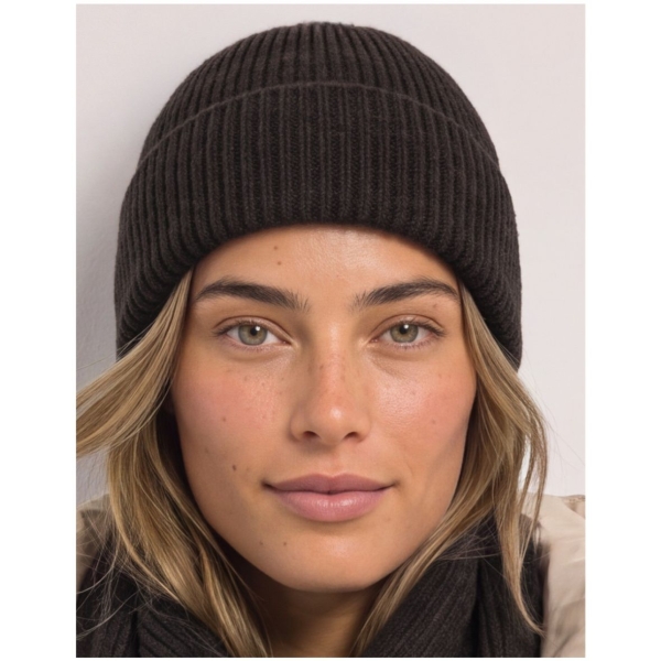Street One Damen Beanie Melange-Look Strickmütze
