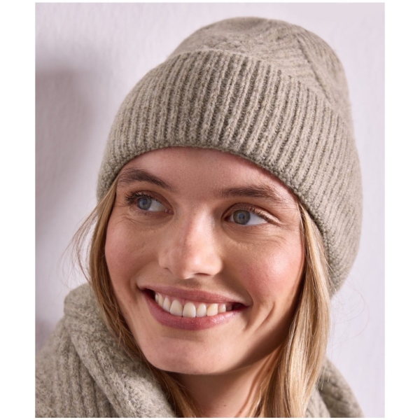 Street One Damen Beanie mit Strickmuster