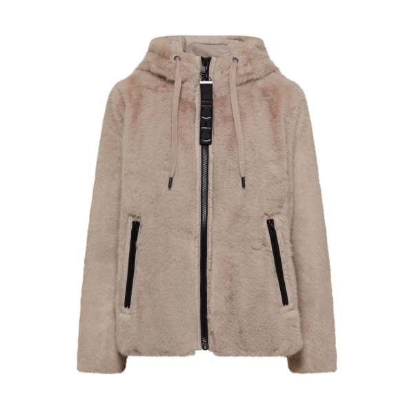 Cecil Damen kurze Jacke mit Softshelldetails Fake Fur