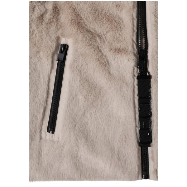 Cecil Damen kurze Jacke mit Softshelldetails Fake Fur