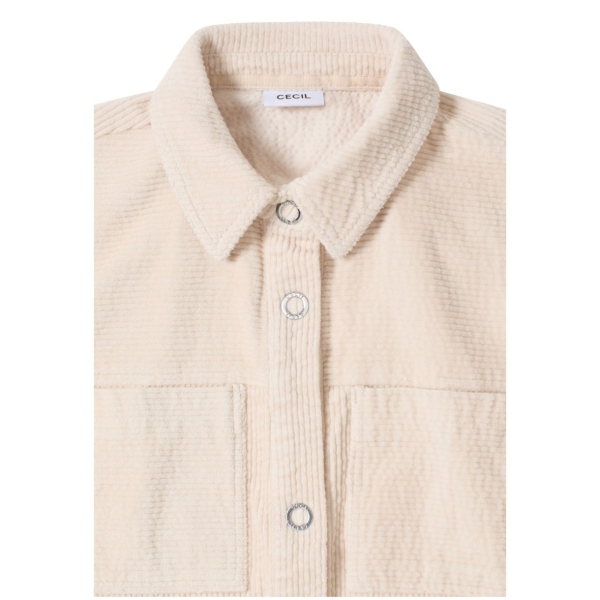 Cecil Damen Cordjacke mit Tunnelzug Overshirt-Style