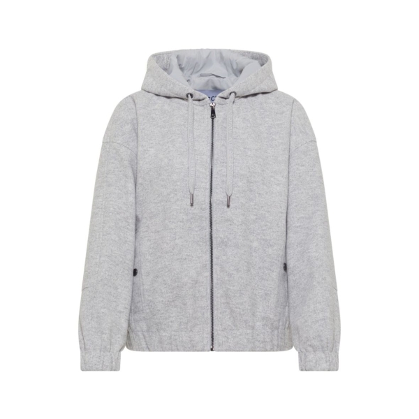 Cecil Damen Hoodie Blouson in Wolloptik