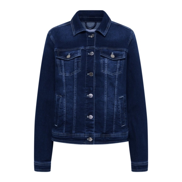 Cecil Damen Jeansjacke mit Brusttaschen Denim Casual