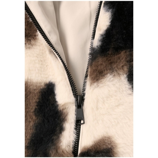 Cecil Damen Blouson mit Kuhmuster Fake Fur
