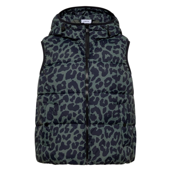 Cecil Damen Steppweste mit Kapuze und Taschen