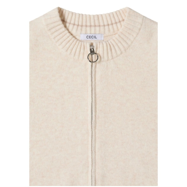 Cecil Damen Strickjacke mit Zipper Cosy Cardigan