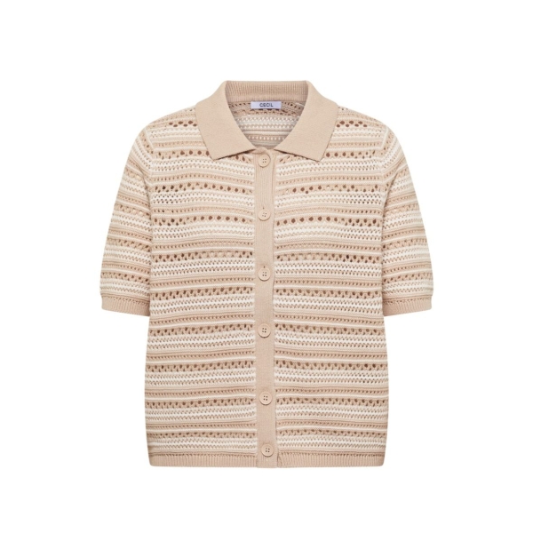 Cecil Damen Cardigan mit Polokragen