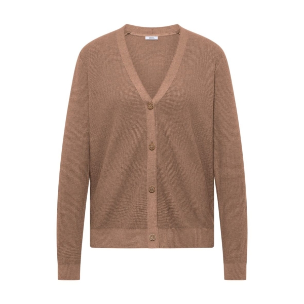 Cecil Damen Cardigan mit V-Neck und Struktur Strickjacke