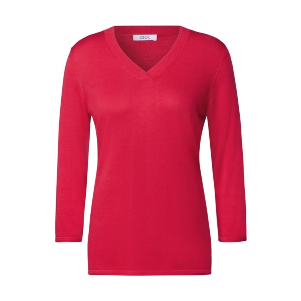 Cecil Damen 3/4 Arm Pullover V-Neck