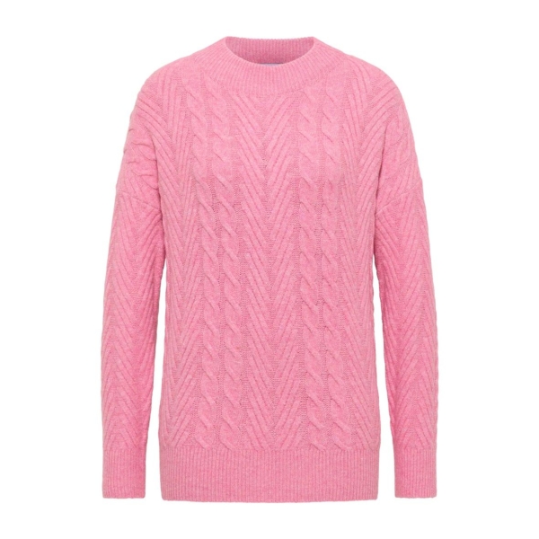 Cecil Damen Pullover Turtleneck mit Zopfmuster