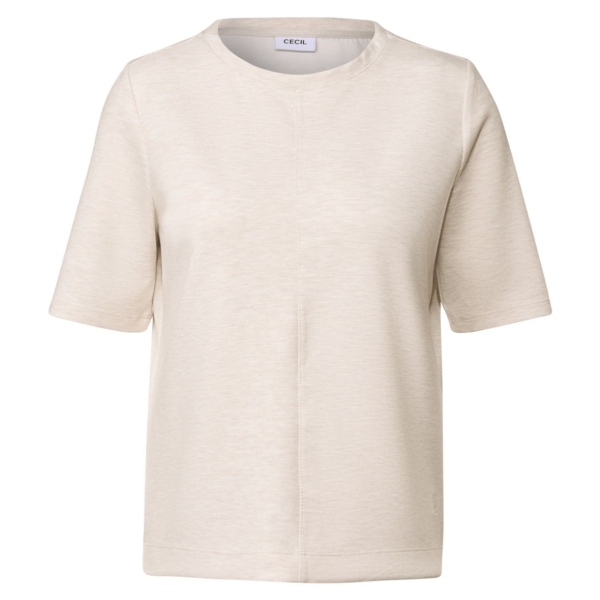 Cecil Damen halbarm Sweatshirt Rundhalsausschnitt kurzarm