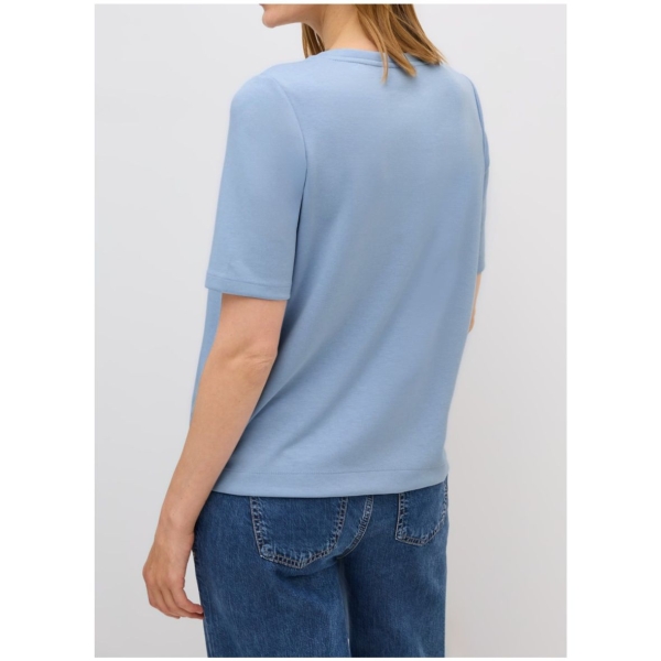 Cecil Damen halbarm Sweatshirt Rundhalsausschnitt kurzarm