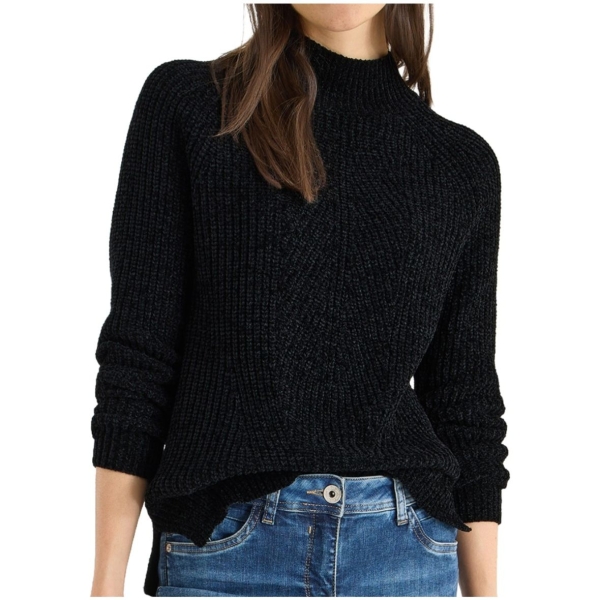 Cecil Damen Chenille Pullover mit Turtleneck