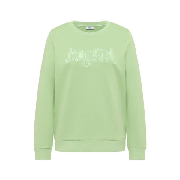 Cecil Damen langarm Sweatshirt mit Stickerei