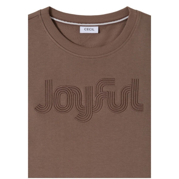 Cecil Damen langarm Sweatshirt mit Stickerei