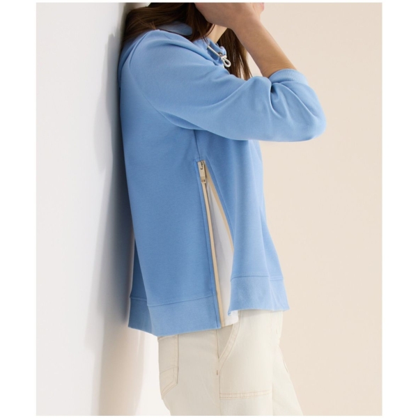 Cecil Damen Hoodie mit Zipper-Details