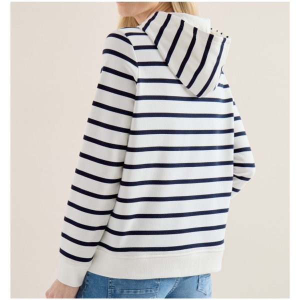 Cecil Damen Sweatshirt mit Kapuze Chestprint