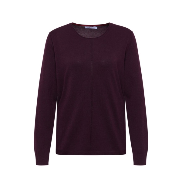 Cecil Damen Pullover Basic mit Rundhals