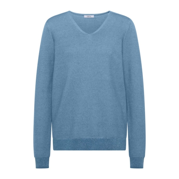 Cecil Damen Pullover im Two-Tone-Look