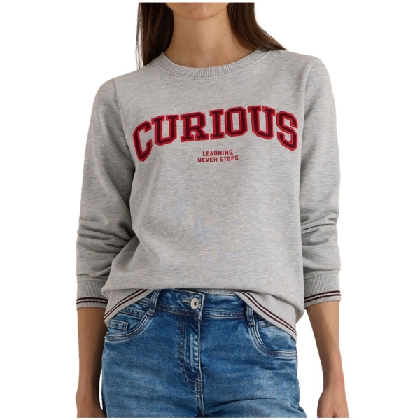 Cecil Damen langarm Sweatshirt mit Stickerei