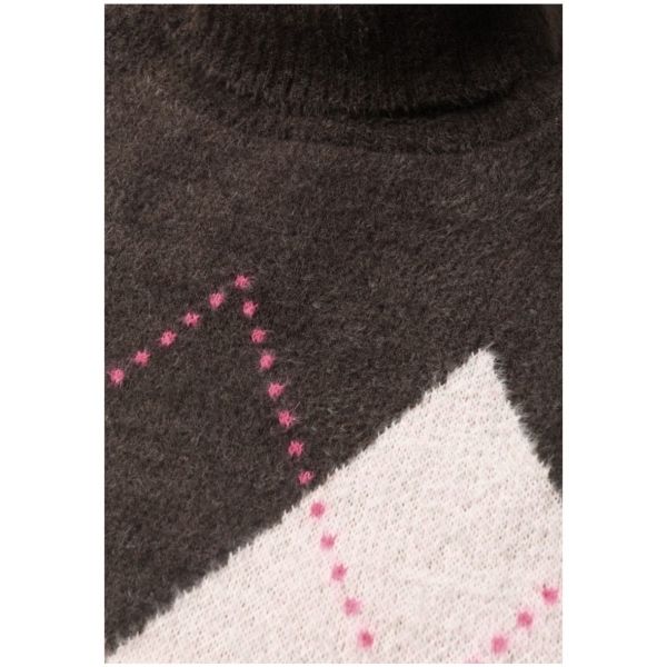 Cecil Damen Pullunder mit Kragen und Argyle-Muster
