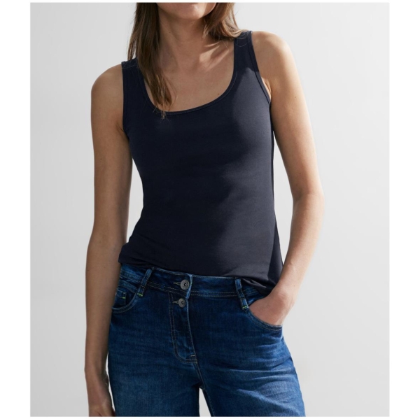 Cecil Damen Top Basic Unifarbe