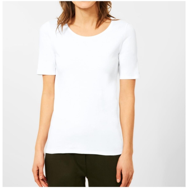 Cecil Damen T-Shirt Basic Unifarbe