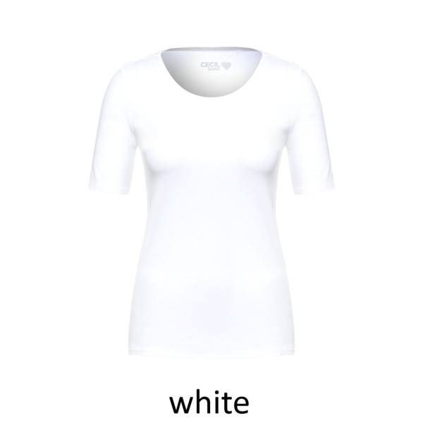 Cecil Damen T-Shirt Basic Unifarbe