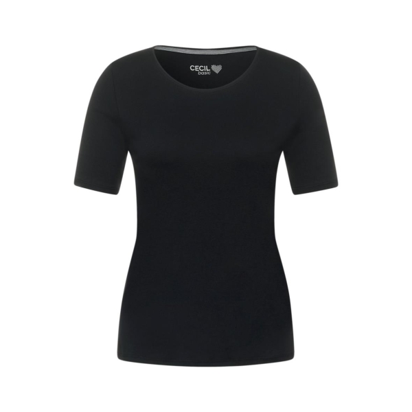 Cecil Damen T-Shirt Basic Unifarbe