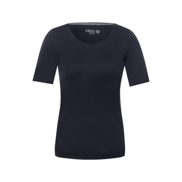 Cecil Damen T-Shirt Basic Unifarbe