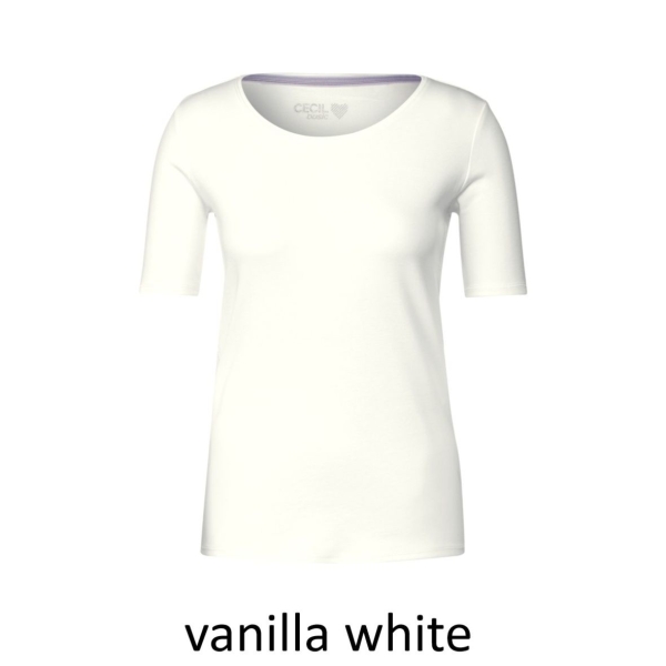 Cecil Damen T-Shirt Basic Unifarbe