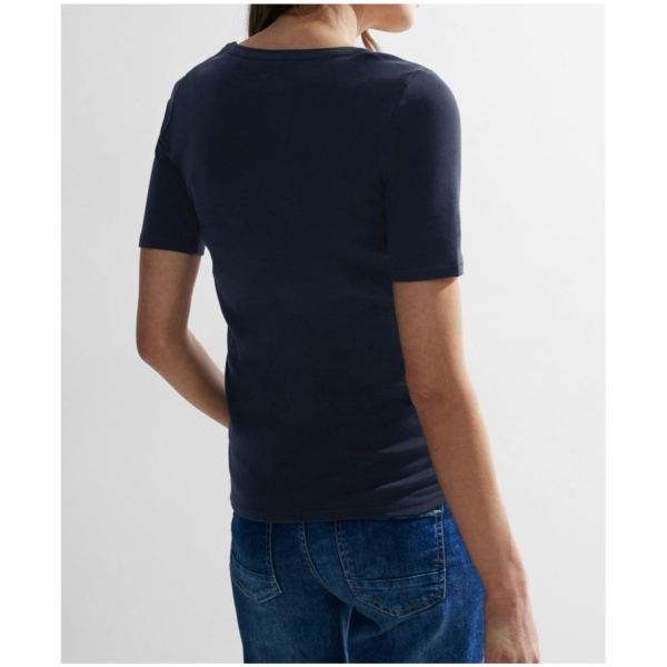 Cecil Damen T-Shirt Basic Unifarbe