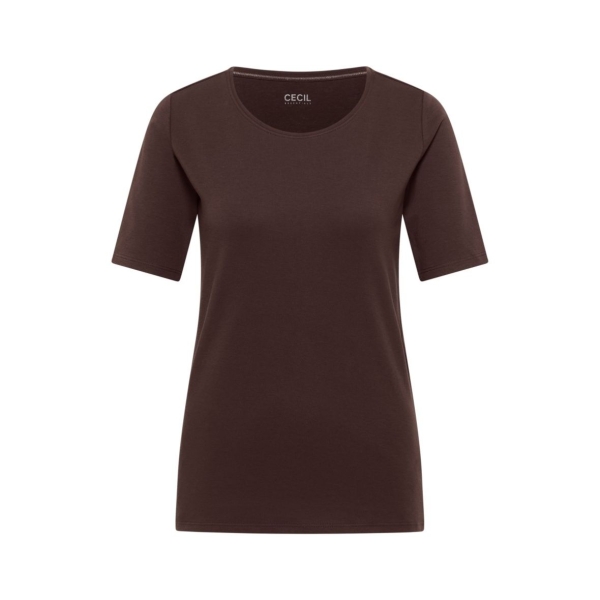 Cecil Damen T-Shirt Basic Unifarbe