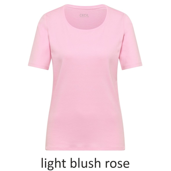 Cecil Damen T-Shirt Basic Unifarbe