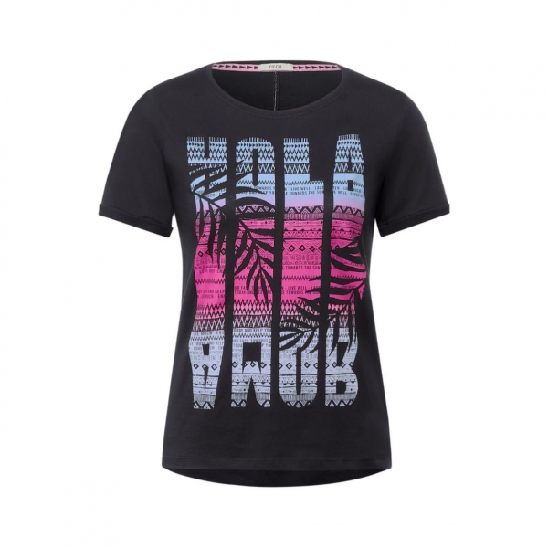 Cecil Damen T-Shirt Fotoprint