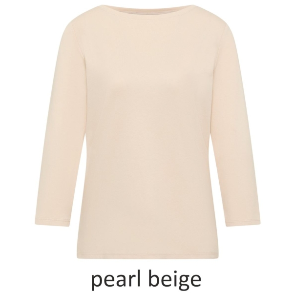 Cecil Damen 3/4 Arm Shirt Basic U-Boot-Ausschnitt