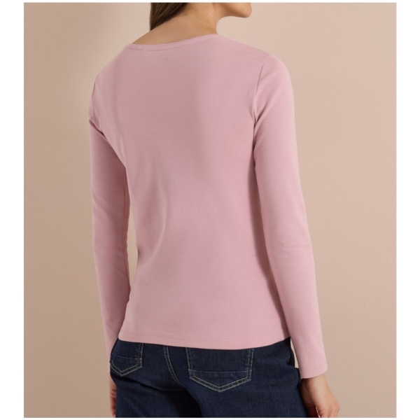 Cecil Damen langarm Shirt Pia mit Rundhals