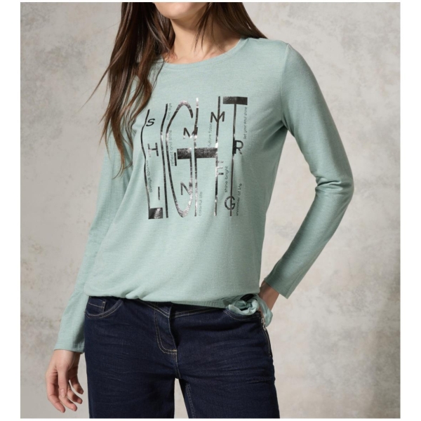 Cecil Damen langarm Shirt Schimmer-Print