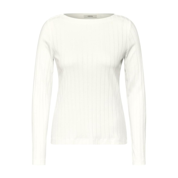 Cecil Damen langarm Shirt Rippstruktur