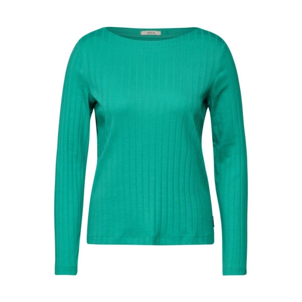 Cecil Damen langarm Shirt Rippstruktur