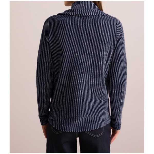 Cecil Damen Sweatjacke Two-Tone Ottoman