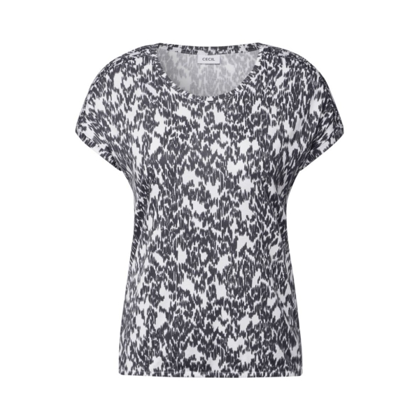 Cecil Damen T-Shirt Minimal Print