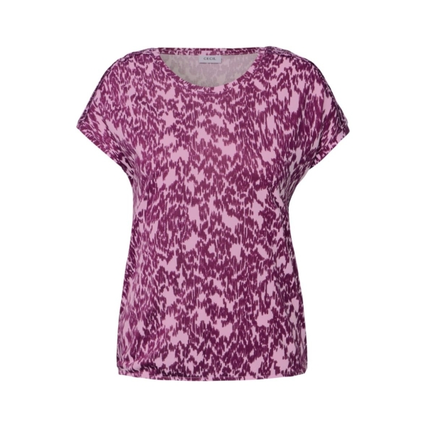 Cecil Damen T-Shirt Minimal Print