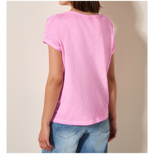Cecil Damen T-Shirt mit Knopfdetail