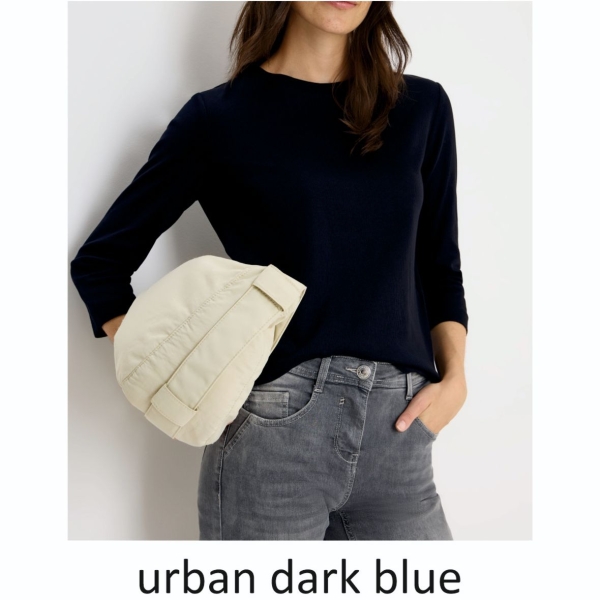 Cecil Damen 3/4 Arm Shirt Rippstruktur