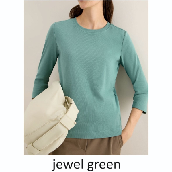 Cecil Damen 3/4 Arm Shirt Rippstruktur