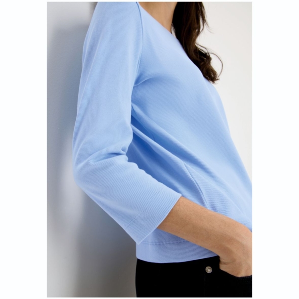 Cecil Damen 3/4 Arm Shirt Rippstruktur