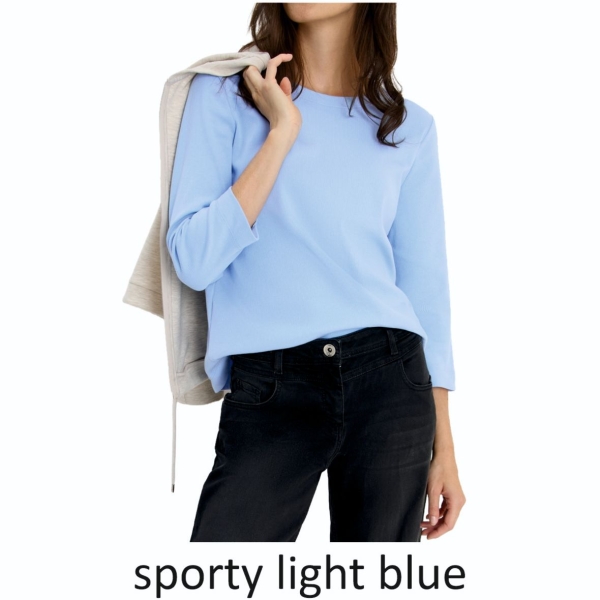 Cecil Damen 3/4 Arm Shirt Rippstruktur